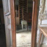 Beveled oak mirror