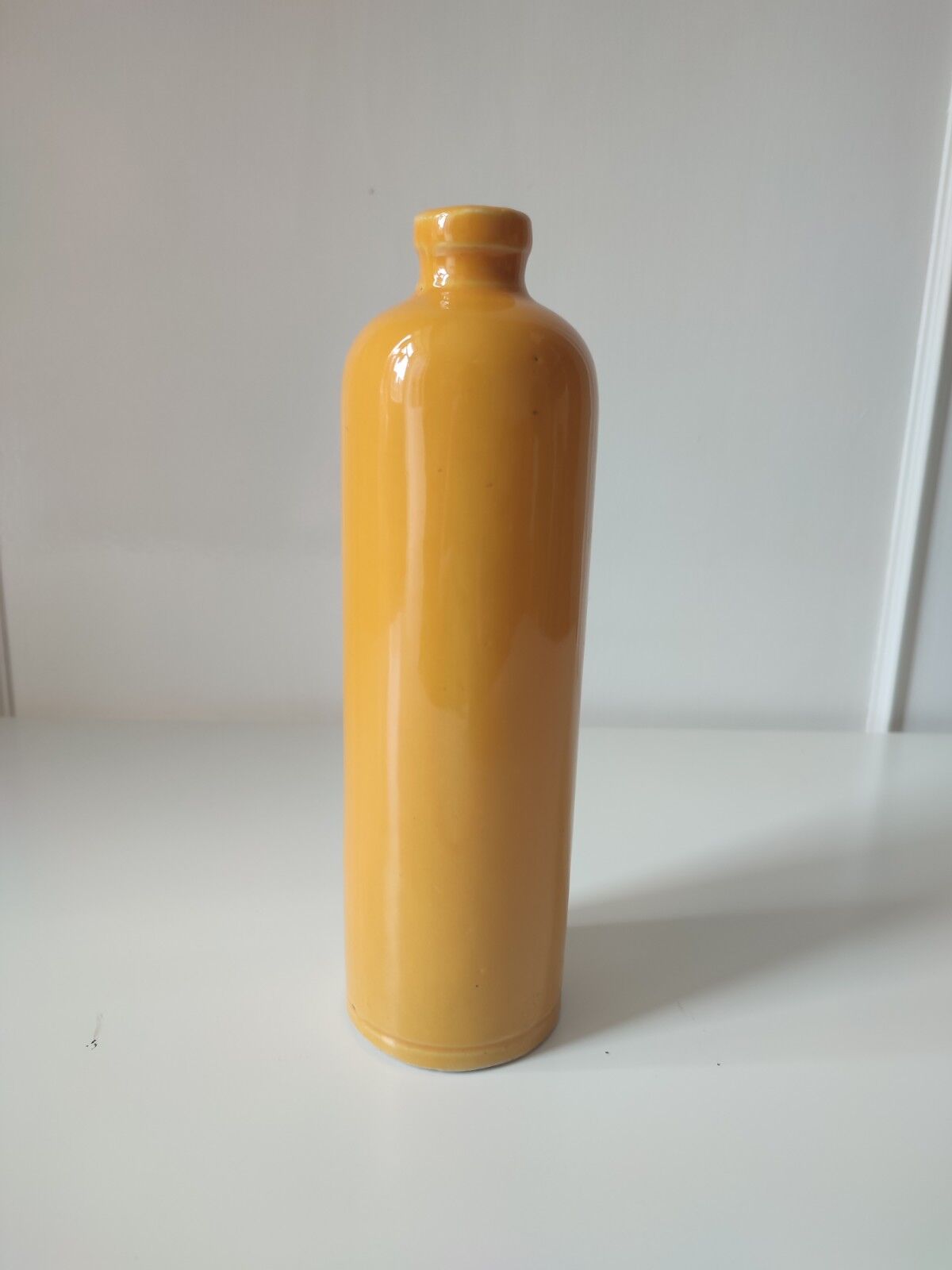 Digoin glazed stoneware bottle