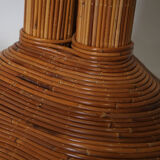Large "coconut/palm" lamp in rattan