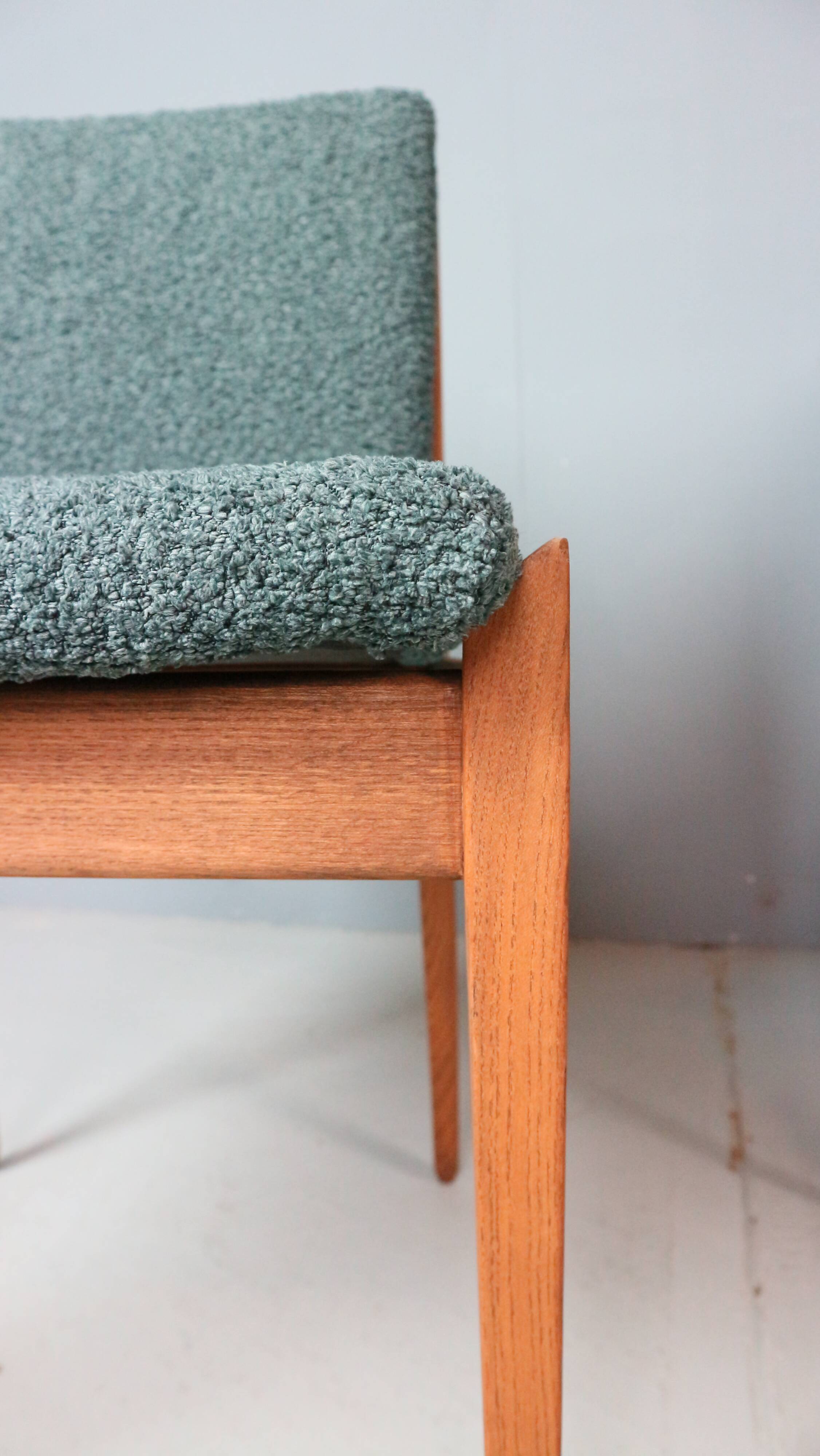 Set of four dining chairs by ISA Bergamo, 1960s.