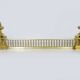 Fireplace bar, fireplace bar, fire bar, fireplace front in gilded bronze