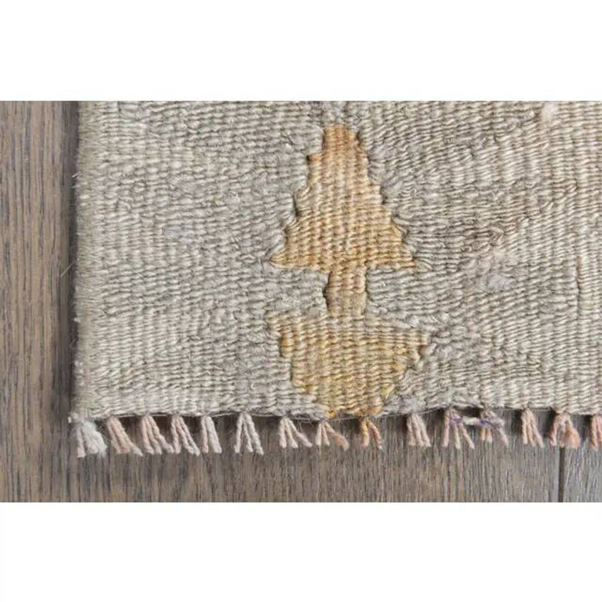 1970s Turkish Oushak Handmade Wool Cotton Red Kilim Runner Rug 130x400