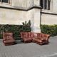 full leather sofa IPE spa Italian design 70s