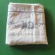 Pair of antique linen pillowcases with monogram