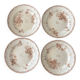 4 antique flat plates from Hte Boulenger et Cie in sepia ironstone, Lucie model.