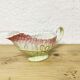 Vintage asparagus motif slipware sauceboat