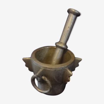 Pestle and Apoticary Mortar in Brass 3,kg200 the whole