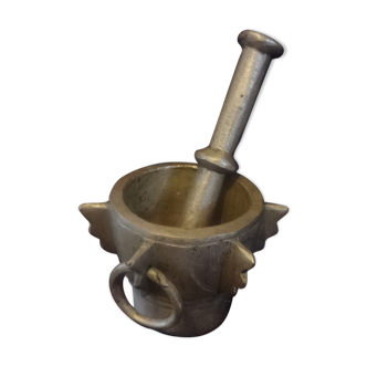 Pestle and Apoticary Mortar in Brass 3,kg200 the whole