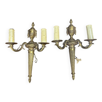 Bronze wall light