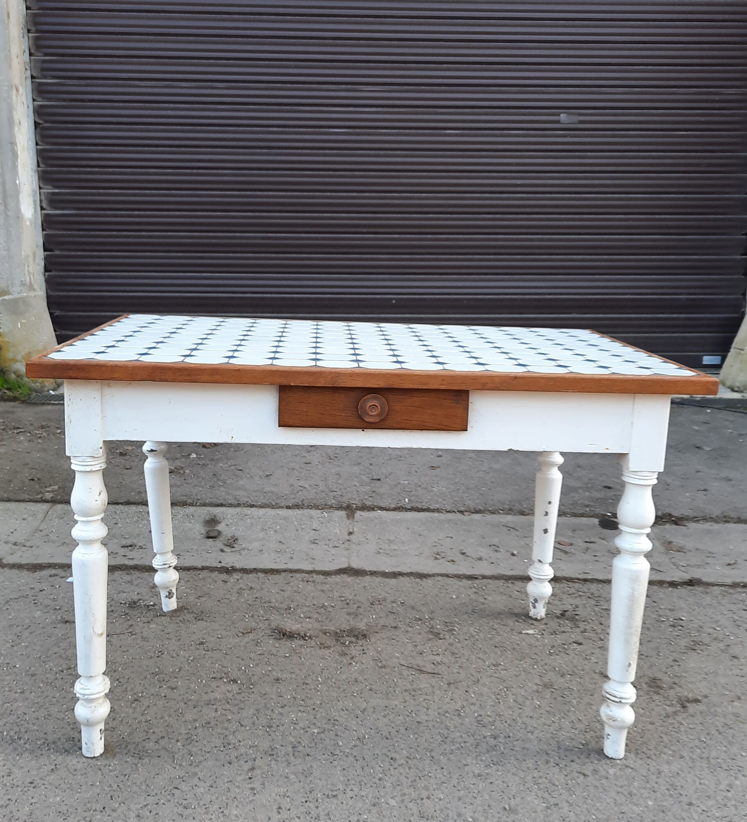 Table cuisine en carrelage