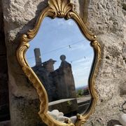 Golden rococo mirror in wood – Louis XV style – Parisian apartment spirit