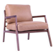Fauteuil Osaka Cuir Canyon Montana / Noyer - Altassina