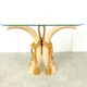 Vintage faux tusk console table, 1980s