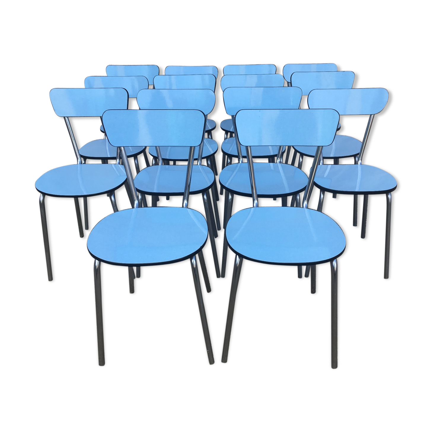 Lot of 14 Formica chairs