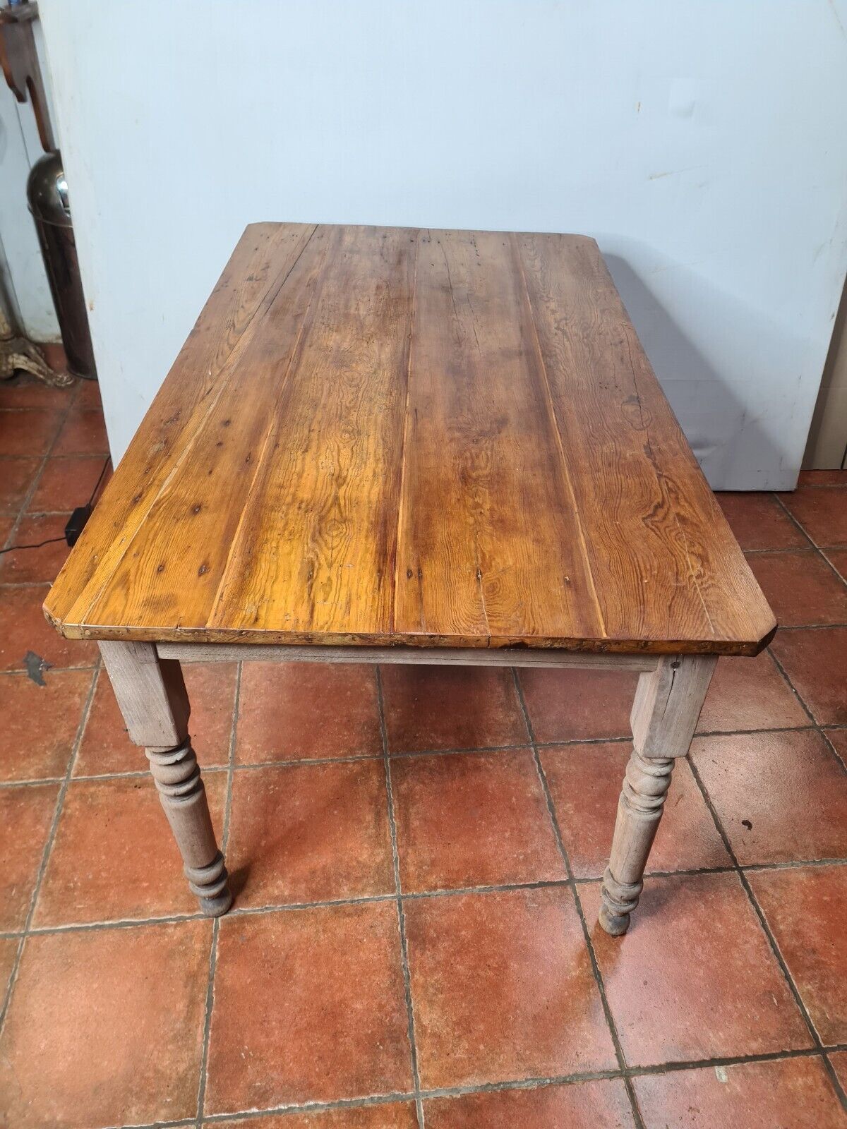 Patinated fir farmhouse table