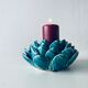 Artichoke candle holder in slip