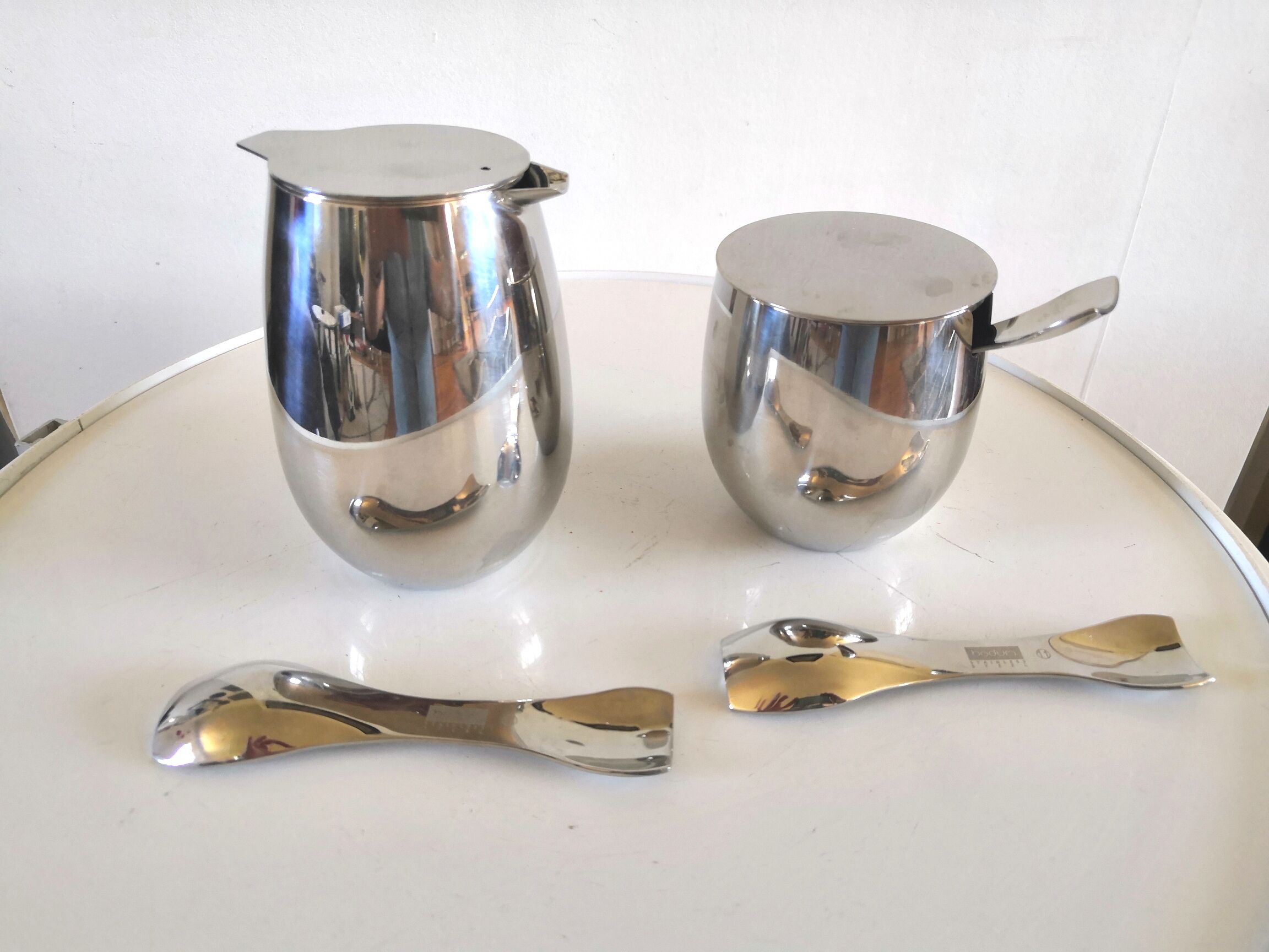 Bodum, 2 jars by Carsten Jorgensen and 3 spoons