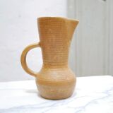 Vintage stoneware pitcher by the digoin factory, France