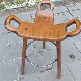 Brutalist tabouret, by Sergio Rodriguez, 70s