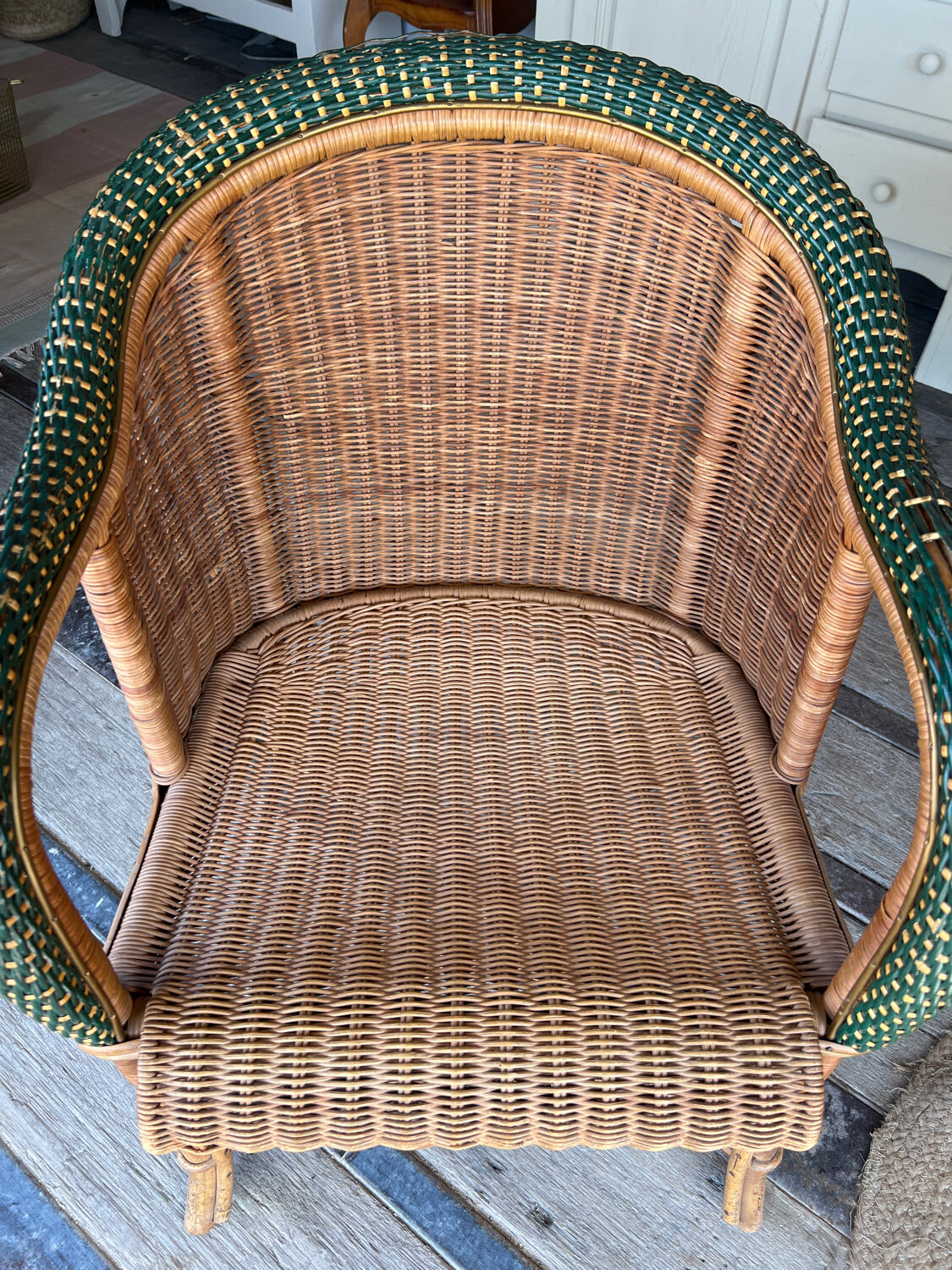 Bamboo and rattan lounge