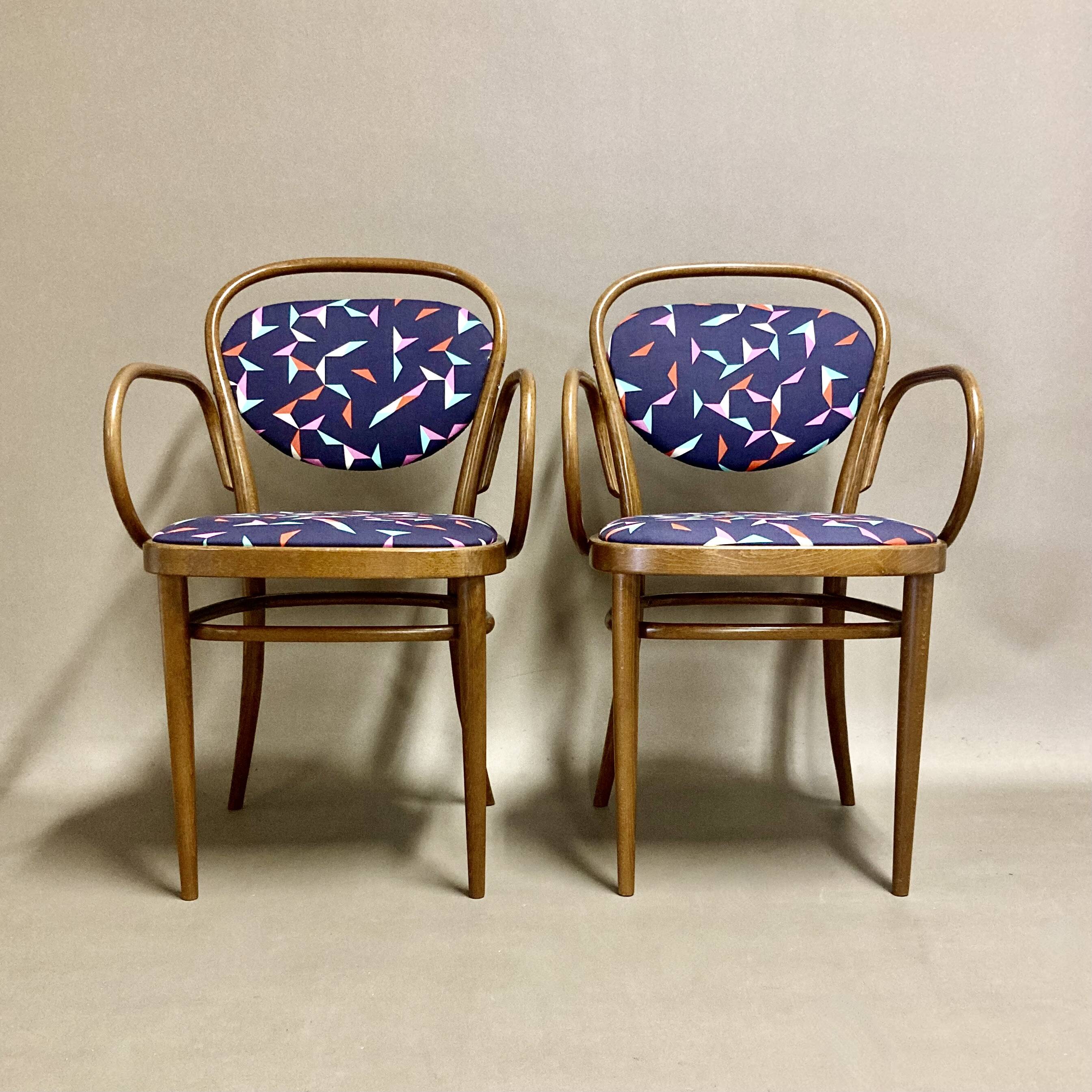 Pair of 1950 armchairs "Design Thonet".