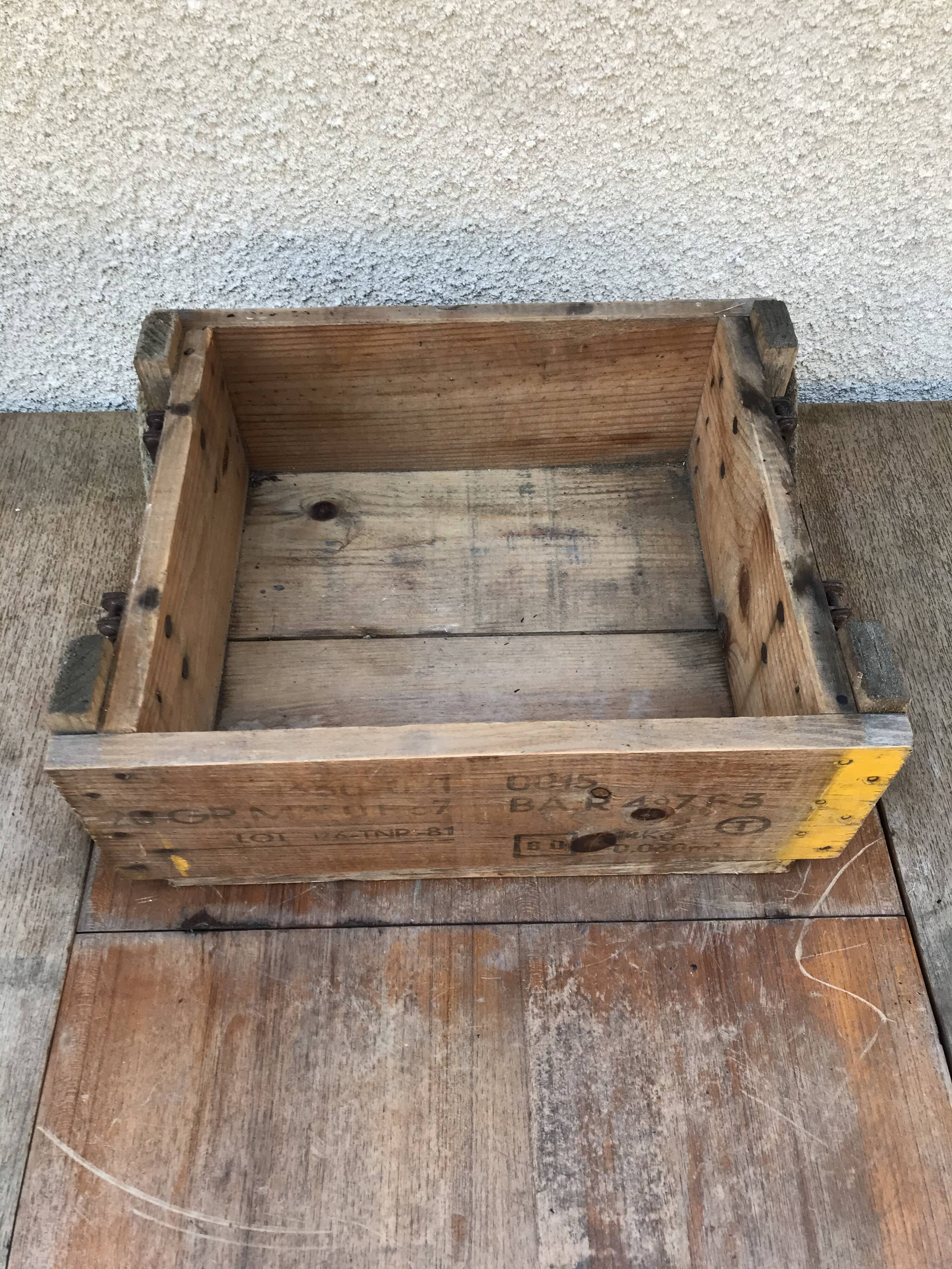 Former wood munition case