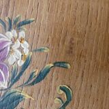 Travailleuse en bois motif floral