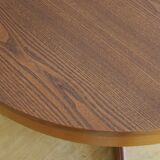 Extendable oval table baumann in elm central foot