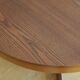 Extendable oval table baumann in elm central foot