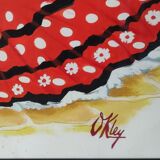 Painting flamenco dancers signed Okley