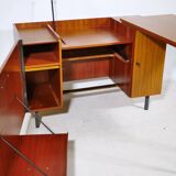 Mid-Century sideboard desk combination in teak, 1960s