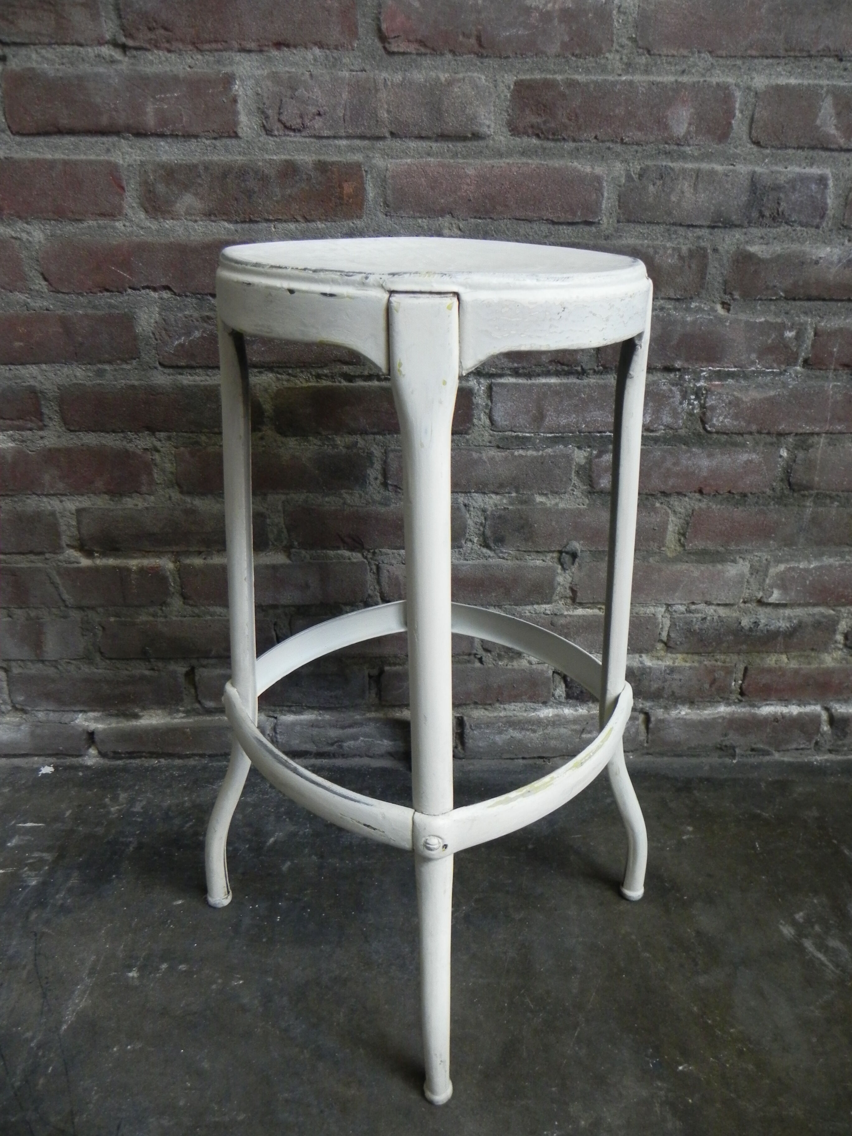 Industrial steel stool