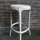 Tabouret en acier industriel