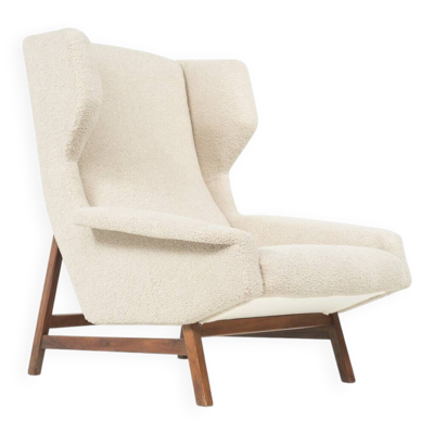Mid-Century Modern Armchair 877 by Gianfranco Frattini for Cassina