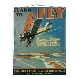 Aviation metal plaque, advertising plaque