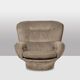 "Karaté" armchair in velvet by Michel Cadestin for Airborne, circa 1970.