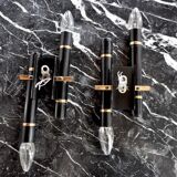 Pair of tubular wall lamps from Sciolari, Italy, 1970