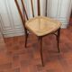 Curved wood bistro chair