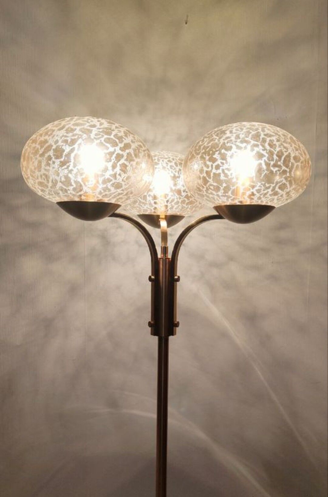 Vintage brass floor lamp 1970 italy