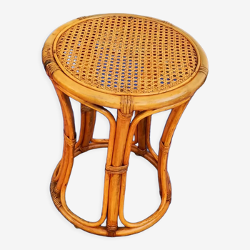 Vintage bamboo stool