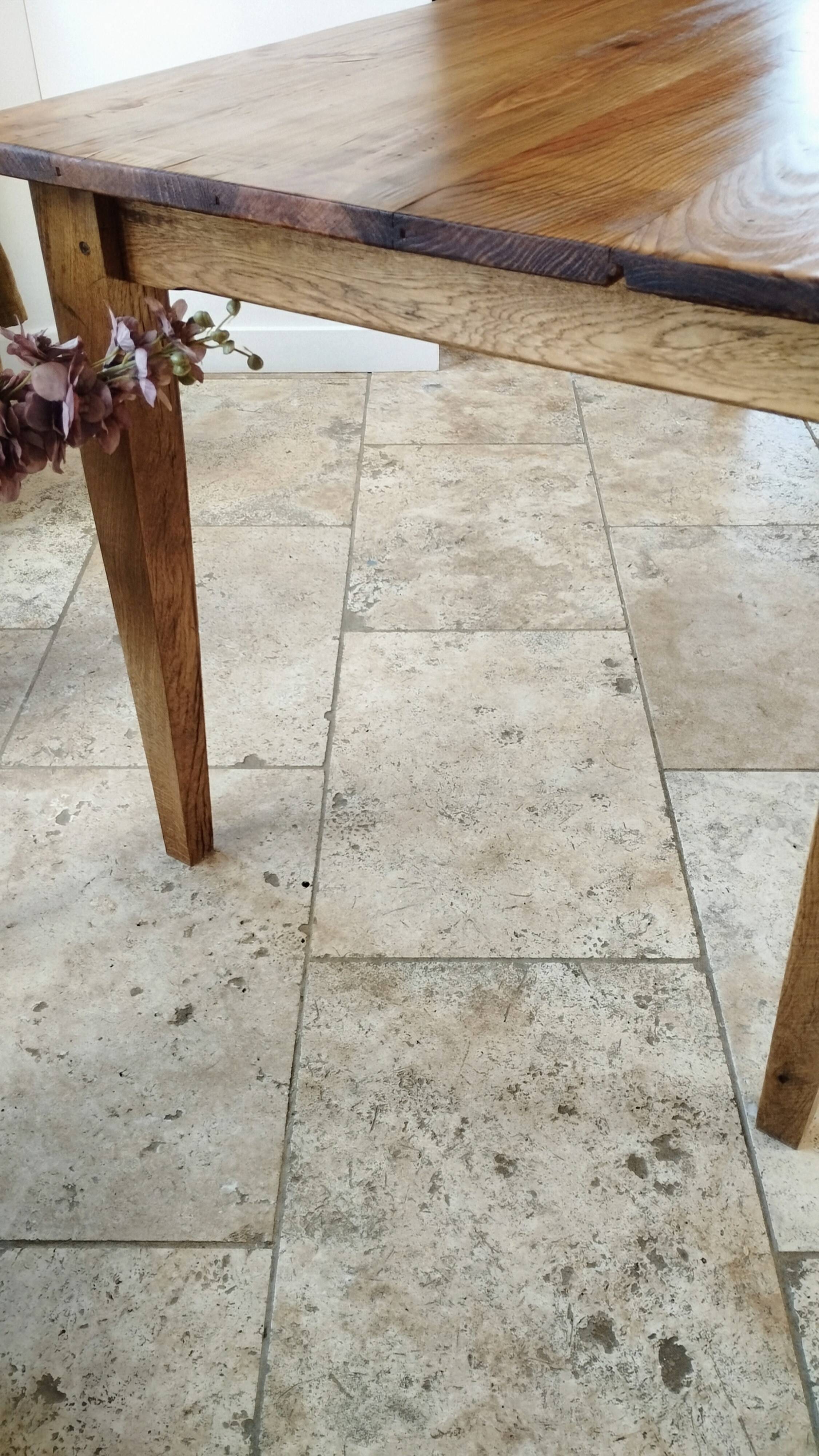 Danish Farmhouse Table with Patina