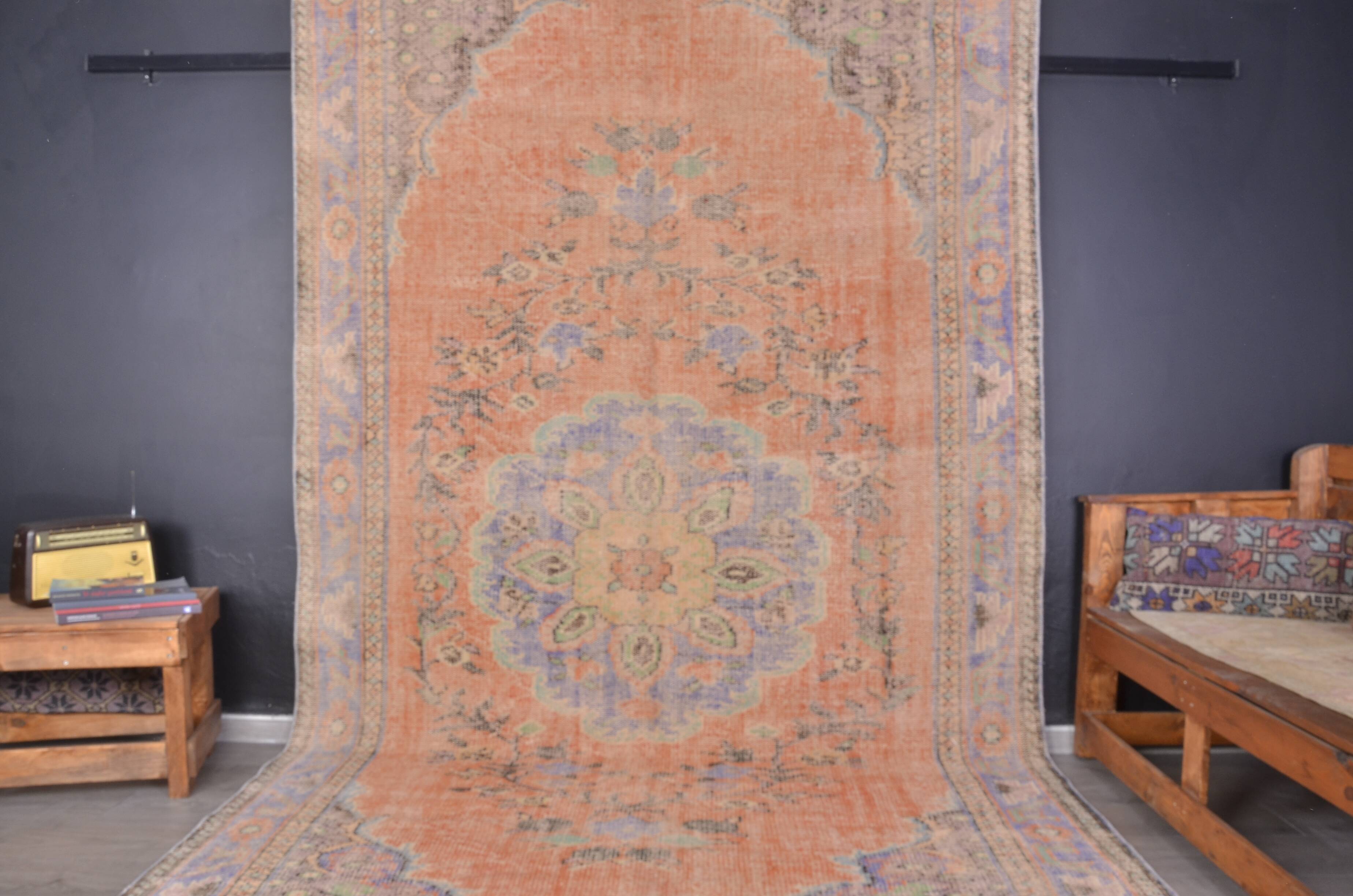 Oushak Vintage Wool Carpet Sku2316