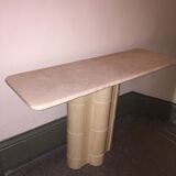 Console travertine circa 1980