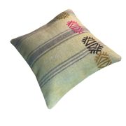 Vintage turkish kilim cushion cover , 40 x 40 cm