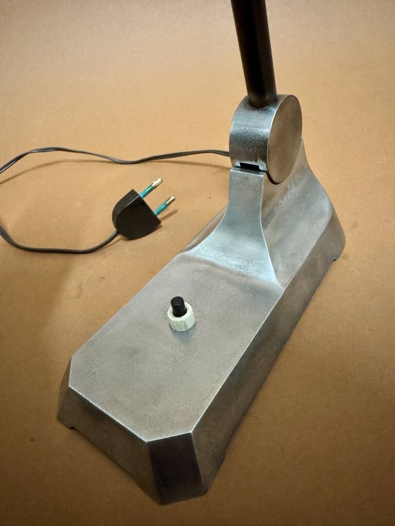 vintage modernist aluminium lamp