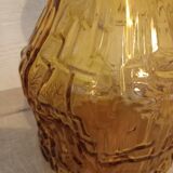 Vintage amber glass pitcher