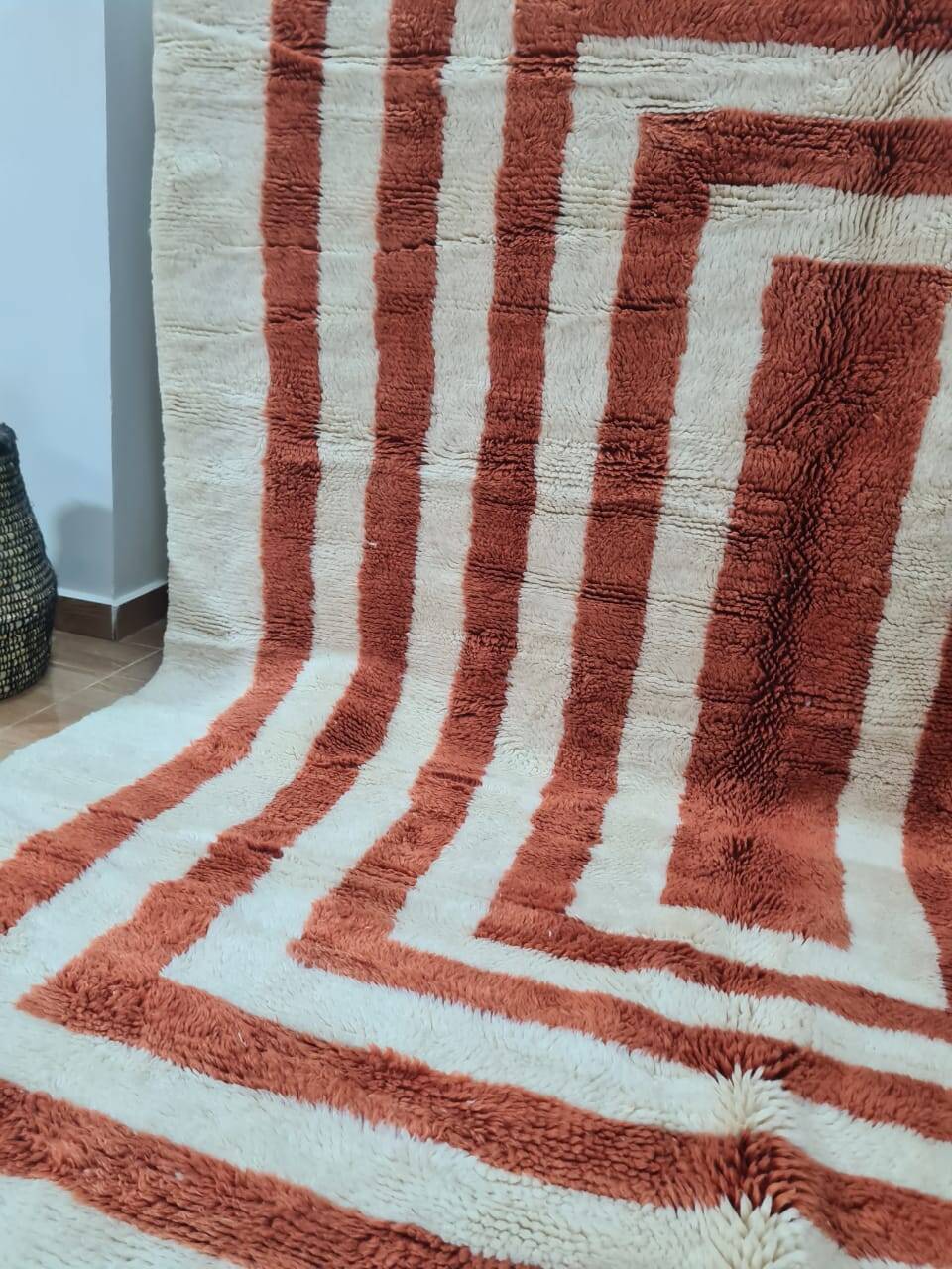 Mrirt rug in pure wool, handmade - 300 X 200 CM