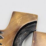 Brutalist bronze crucifix