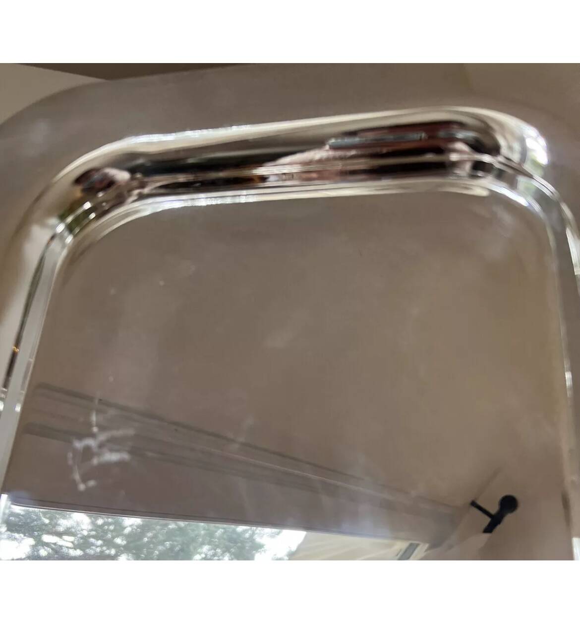 Square silver-plated metal tray CESA 1882