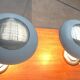 Mid-century GDR table lamps by VEB Leuchtenbau, Lengefeld, 1960s, set of 2.